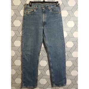 Vintage Mens levi 505 Size 36 Black batwing